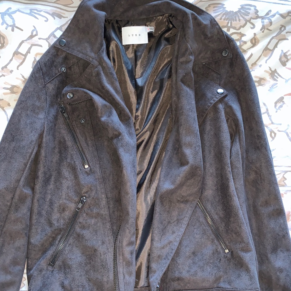 Lush Suede Moto Jacket